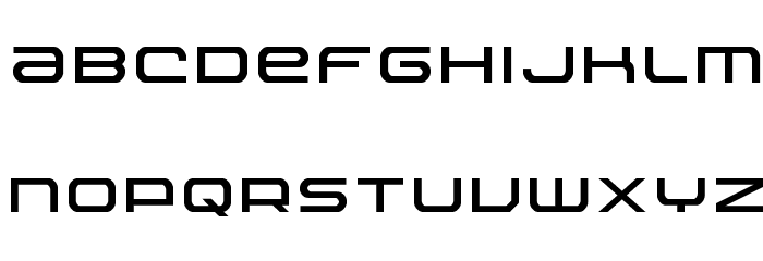 Nextwave Regular Font LOWERCASE