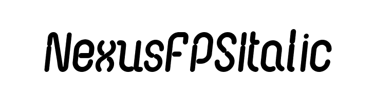 Nexus FPS Italic  font caratteri gratis