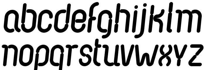 Nexus FPS Italic Font LOWERCASE