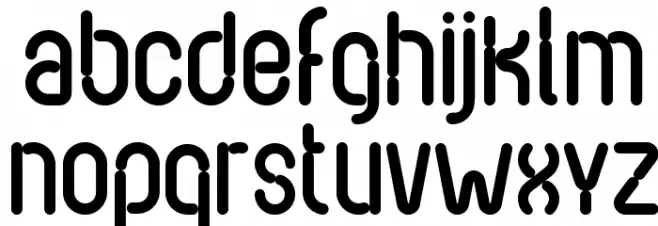 Nexus FPS Schriftart Kleinbuchstaben