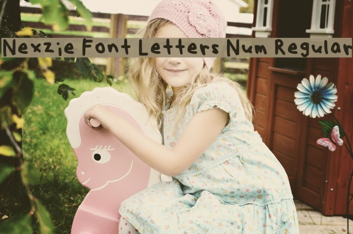 Nexzie Font Letters Num Regular Font examples