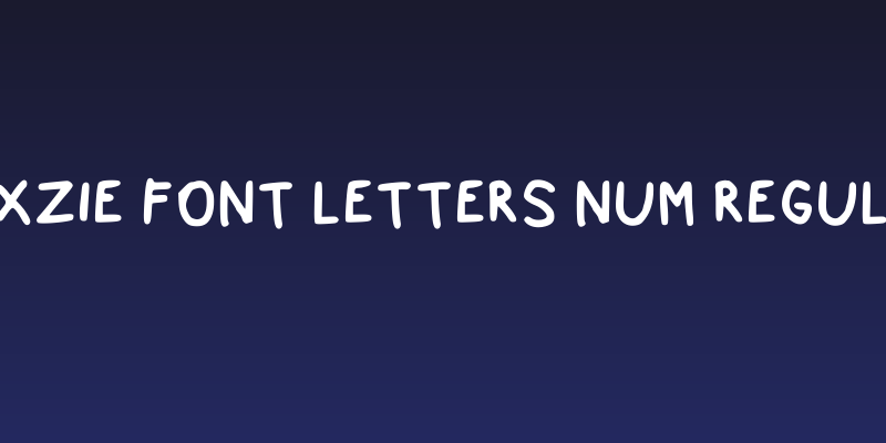 Nexzie Font Letters Num Regular Social Header