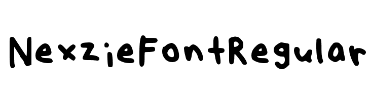 Nexzie Font Regular Font