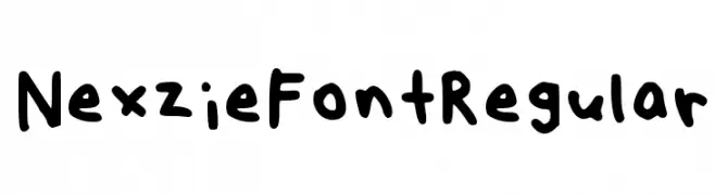 Nexzie Font Regular  Descarca Fonturi Gratis