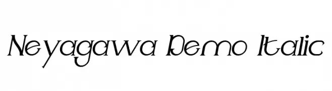 Neyagawa Demo Italic  Frei Schriftart Herunterladen
