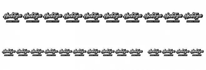 Neyagawa Demo Italic Font Alte caractere