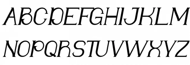Neyagawa Demo Italic Fuentes MAYÚSCULAS