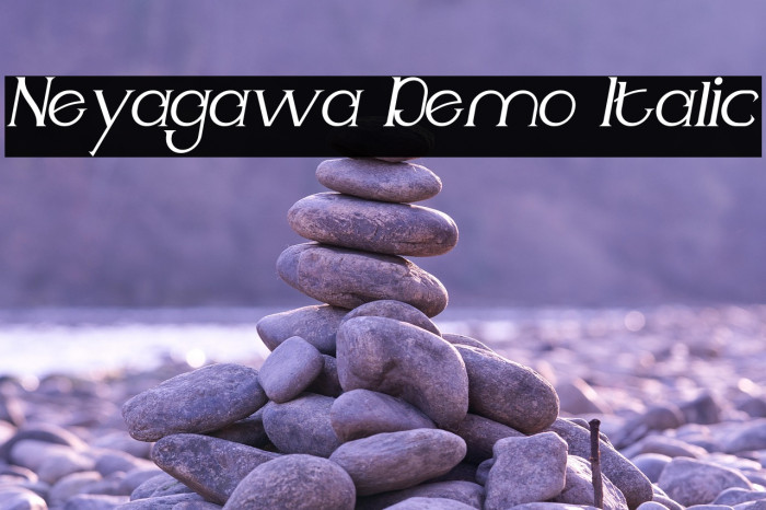 Neyagawa Demo Italic Example 1