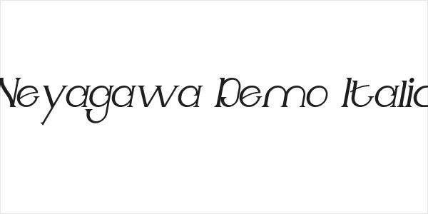 Neyagawa Demo Italic Logo