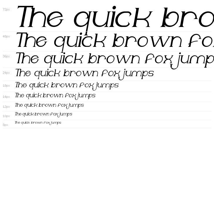 Neyagawa Demo Italic Waterfall