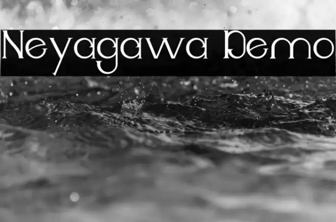 Neyagawa Demo Schriftart examples