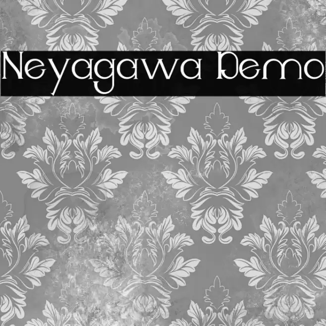 Neyagawa Demo Schriftart examples