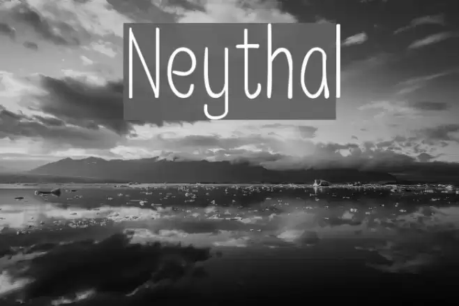 Neythal Font examples