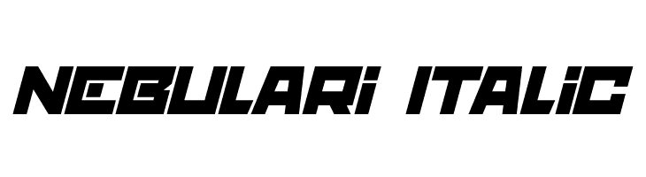 nebulari Italic  नि: शुल्क फ़ॉन्ट्स डाउनलोड