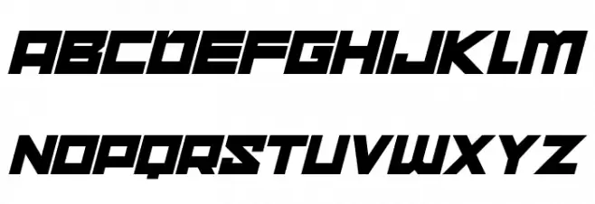 nebulari Italic 字体 大写