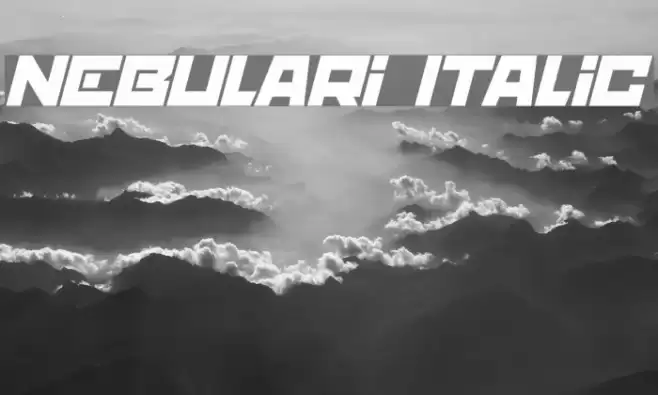 nebulari Italic Font examples