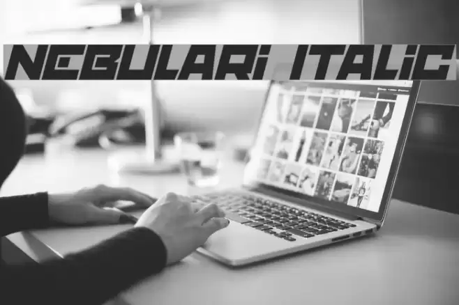 nebulari Italic Font examples