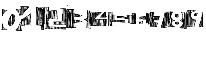 negative Font OTHER CHARS