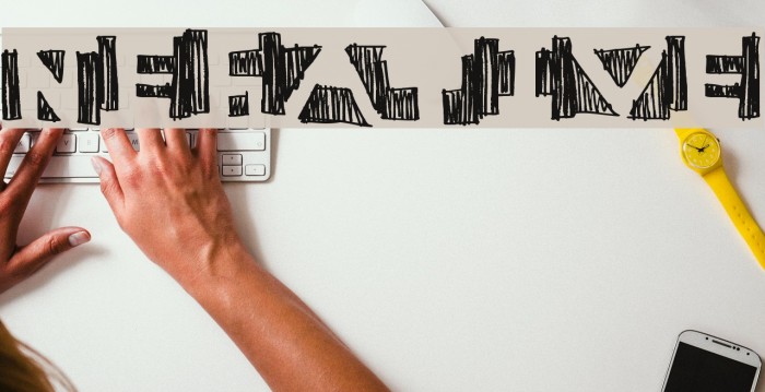 negative Font examples