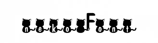 nekoFont  font caratteri gratis