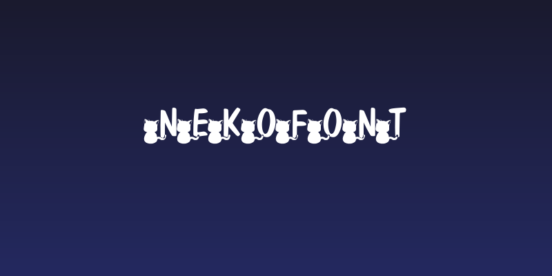 nekoFont Social Header