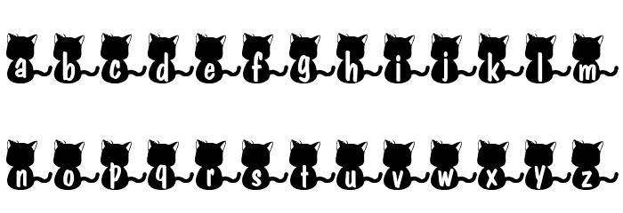 nekoFont Font LOWERCASE