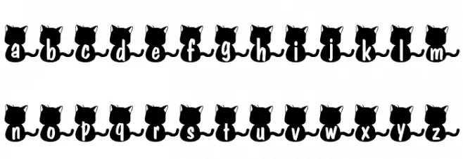 nekoFont Fuentes MINÚSCULAS