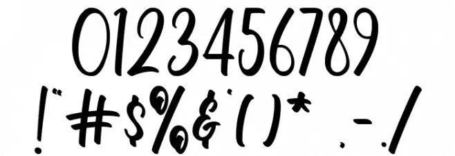 nelachia Font OTHER CHARS