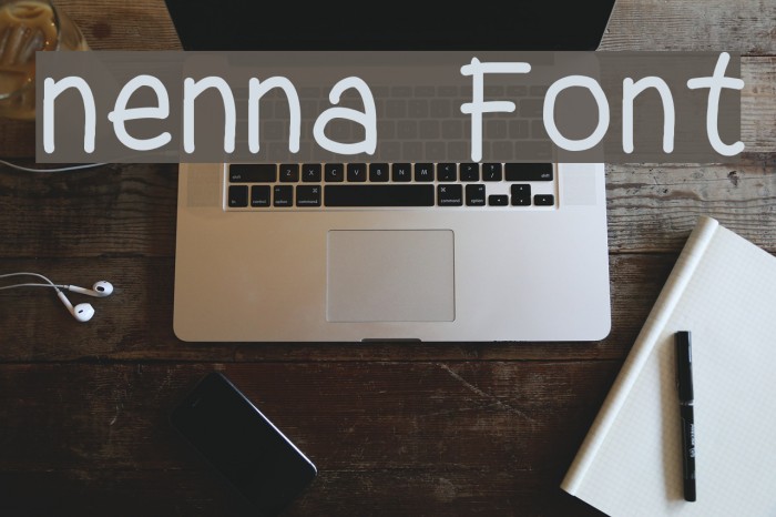 nenna Font examples