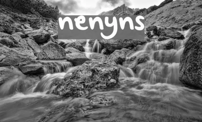 nenyns Font examples