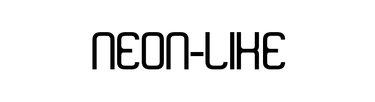 neon-like Font
