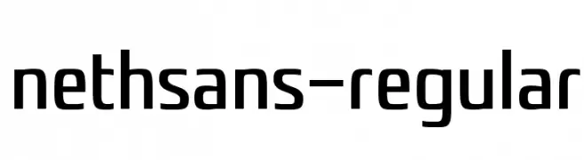nethsans-Regular  Fuentes Gratis Descargar