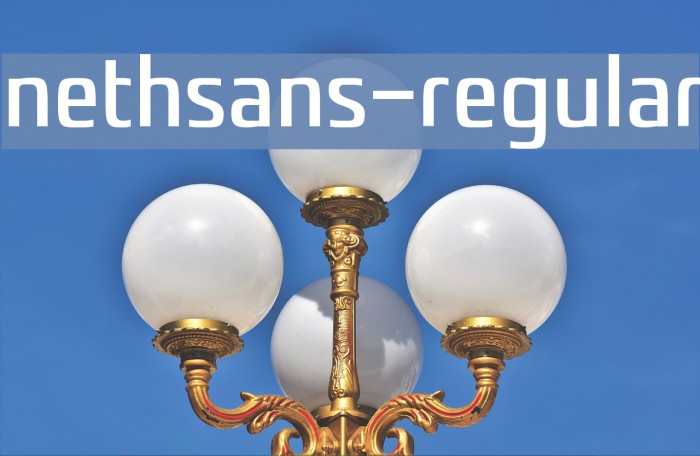 nethsans-Regular Font examples