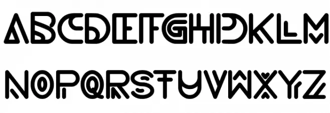 never ending maze Font LOWERCASE
