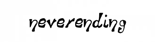 never_ending  Fuentes Gratis Descargar