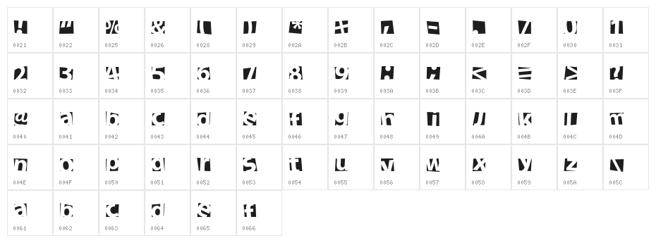 new facebook Character Map
