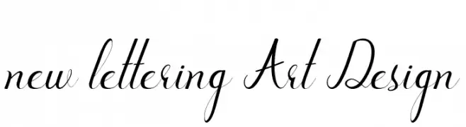 new lettering Art Design  Free Fonts Download