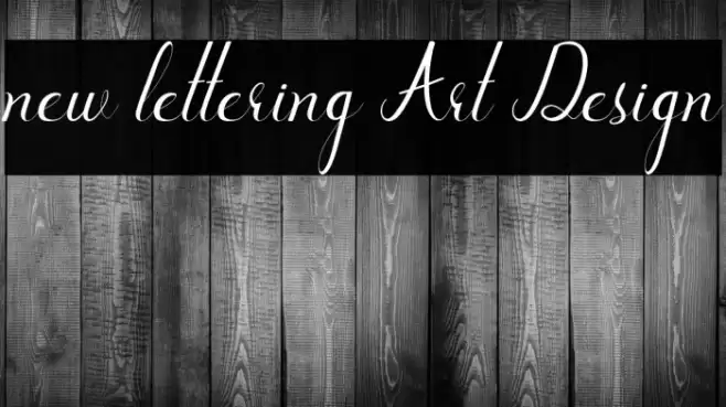 new lettering Art Design Font examples