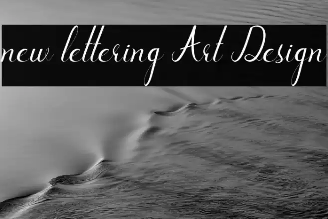 new lettering Art Design Font examples