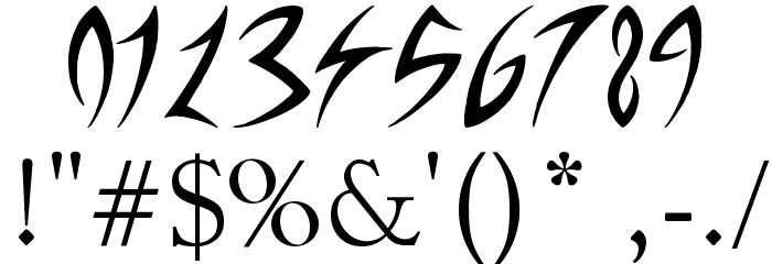 new Font OTHER CHARS