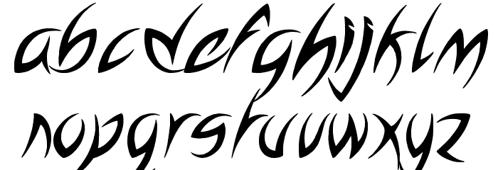 new Font LOWERCASE