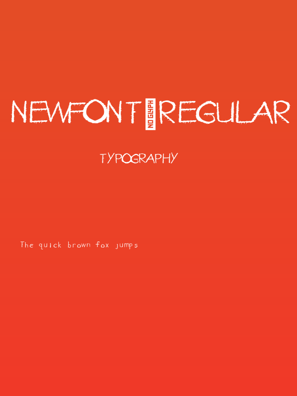 newFont-Regular Poster