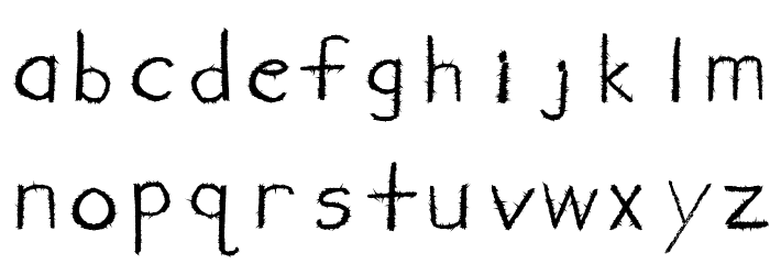 newFont-Regular Font LOWERCASE