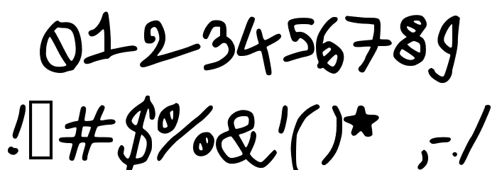 newjoshfont Font OTHER CHARS