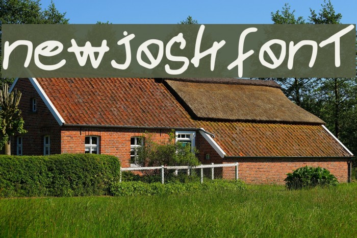 newjoshfont Font examples