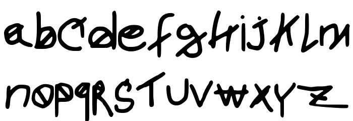 newjoshfont Font LOWERCASE