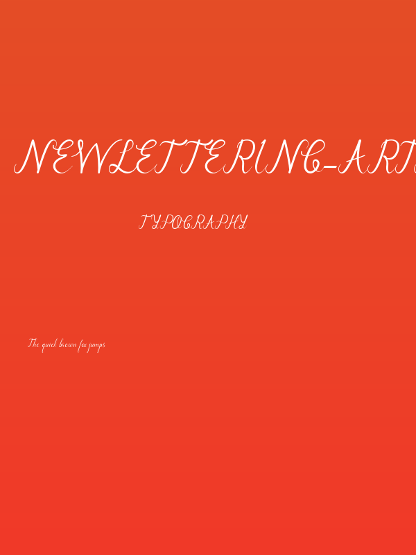 newlettering-ArtDesign Poster