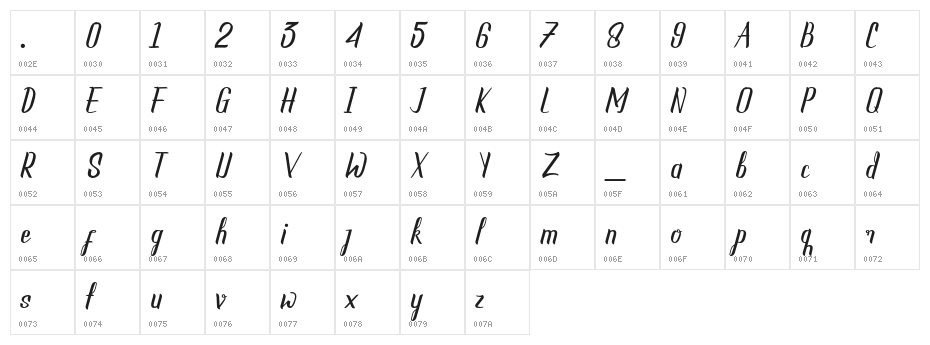 newscraper-Regular Character Map