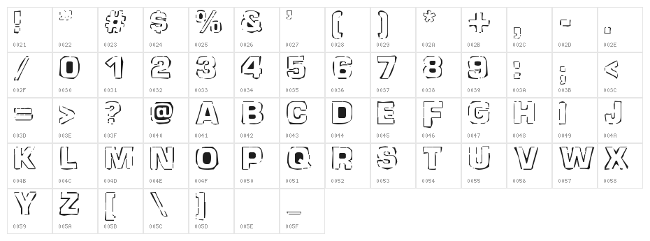 newstile Character Map