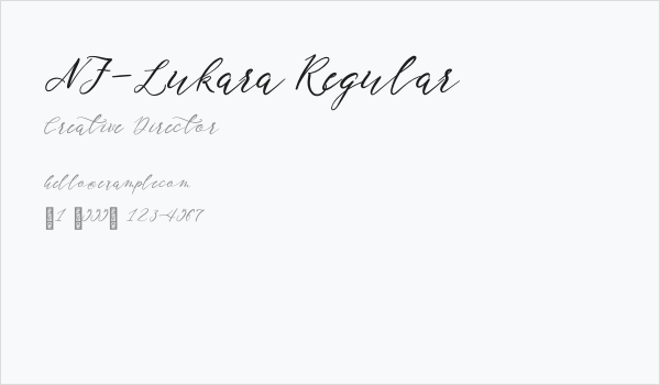 NF-Lukara Regular Business Card